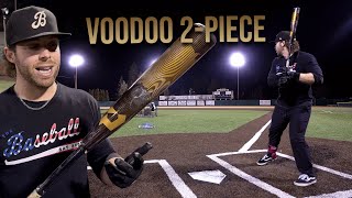 Hitting with the 2024 DeMarini Voodoo 2piece  BBCOR Baseball Bat Review [upl. by Morrill]