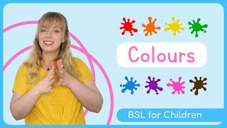 Sign Language for Children  Colours  BSL for Kids [upl. by Mauer128]