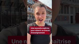 Nouvelle maîtrise en enseignement  Vidéojournal [upl. by Shalom329]