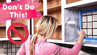 How to Paint Cabinets  AWESOME Kitchen Renovation With Airless Sprayers [upl. by Nnylylloh]