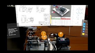 PTC Vuforia studio Hololens AR 시연 PTC CAD Summit 2017 [upl. by Lev685]