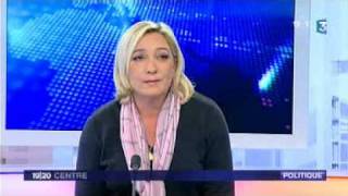 Marine Le Pen sur France3 Centre 18122009 [upl. by Naud]