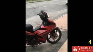 suara mxking150y15zr modified malaysia part 3 [upl. by Arelus329]