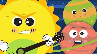 The Planet Song ☀🌛  Nursery Rhyme With Lyrics ★ ★  Solar System Song For Children [upl. by Hedaza126]