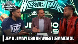 BROTHER VS BROTHER 💥 Jey amp Jimmy Uso smack talk ahead of WrestleMania XL match  WWE on ESPN [upl. by Croft]