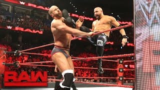 Cesaro vs Karl Anderson Raw Jan 2 2017 [upl. by Cherri]