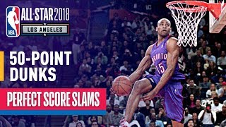 ALL 50Point Dunks In NBA Slam Dunk Contest History [upl. by Ahsii]