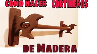 Como hacer estos bonitos cortineros de madera muy fáciles de hacer [upl. by Hamian474]