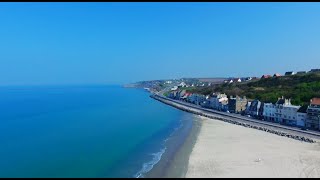 La côte de BoulogneSurMer  Visite guidée en drone 4K [upl. by Bronez]