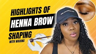 Henna Brow Tinting StepbyStep Highlights [upl. by Pate]