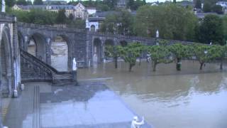 Reportage  Inondation du Sanctuaire de Lourdes  soir du 18 juin 2013 [upl. by Mahsih378]