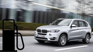 BMW X5 xDrive40e Hybrid  fuel consumption eDrive city 90 120 140 kmh  1001cars [upl. by Mel]