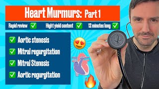 Heart murmurs for beginners 🔥 🔥 🔥 Part 1Aortic amp Mitral stenosis Aortic amp mitral regurgitation [upl. by Aiden225]