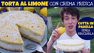 TORTA AL LIMONE IN PADELLA sofficissima con CREMA FREDDA – ricetta facile e veloce  Davide Zambelli [upl. by Aleemaj]