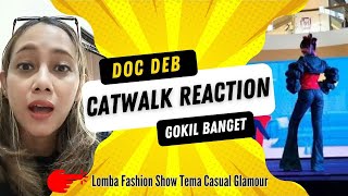 Cara Jalan Lomba Fashion Show  Doc Deb Catwalk Reaction [upl. by Reivax]