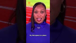 Allyson Felix shares what inspired her to start a nursery in the Olympic Village shorts [upl. by Cinderella116]