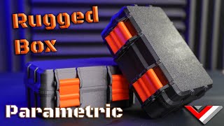 3D printed Rugged Box  Parametric [upl. by Bergen]