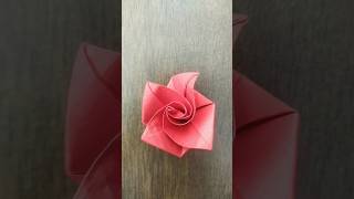 Origami paper flower 🌺  origamipaperflower paperflower origamipaper shorts ytshorts viral [upl. by Beitris368]