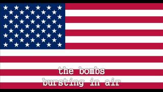 National Anthem of the United States Instrumental with lyrics [upl. by Cyd]