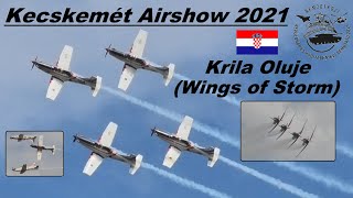 Pilatus PC9M ▲ Wings of Storm ▲ Croatian Air Force 🇭🇷 ▲ Kecskemét Airshow 2021 [upl. by Aruol]