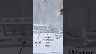 Acid base test with phenolphthalein  class 10 shorts [upl. by Koy403]