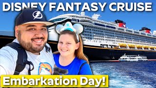 Our LONGEST Disney Cruise Yet Boarding The Disney Fantasy 8 Night Western Caribbean Cruise Vlog 1 [upl. by Ainival]