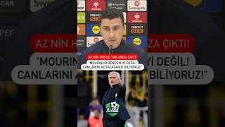 AZ Alkmaarın hocasından garip açıklamalar quotMourinho farklı bir tip ama benden daha iyi değilquot [upl. by Garrik699]