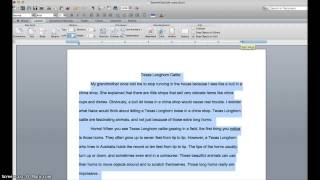 Reformat Text Width in Word [upl. by Eniawtna]