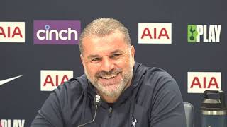 quotHE IS A LOVABLE LITTLE ROGUEquot EMBARGOED PRESS CONFERENCE Ange Postecoglou Everton v Tottenham [upl. by Henrie]