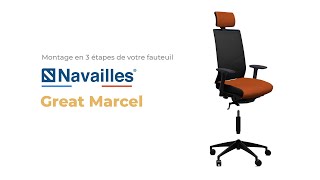 Comment monter et régler votre fauteuil de bureau Great Marcel [upl. by Victorine361]