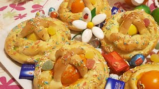 Cudduraci di Reggio Calabria o Scarcelle pugliesidolci tipici di PasquaRicetta perfetta e golosa [upl. by Virgel]