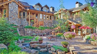 Outstanding Lodge Style Mansion in Colorado  Skiin Skiout Mountain Home [upl. by Zailer890]