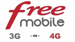 Free Mobile  Impressionnant comparatif 3G vs 4G [upl. by Tidwell924]