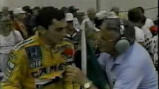 Senna Prost amp Piquet interview after the race in Detroit 1987 [upl. by Corbet]