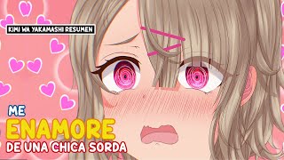 🌟Me ENAMORE de una CHICA muy HERMOSA que es SORDA😍 Kimi Wa Yakamashi Tojite Manga Resumen [upl. by Einrae]