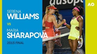 Serena Williams v Maria Sharapova  Australian Open 2015 Final  AO Classics [upl. by Olivie]