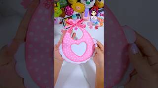 Babero para babyshower hecho con Foami 😍 foami fomi manualidades manualidadesfaciles [upl. by Netsriik]