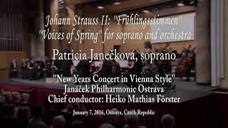 2016 Patricia Janečková  Frühlingsstimmen  Johann Strauss II [upl. by Kolva305]