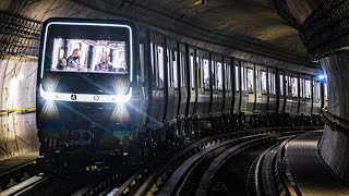 MP14  Le nouveau Métro de Paris de 120 mètres de long sur la ligne 14 [upl. by Ayhtin178]