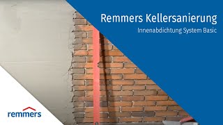 Remmers Kellersanierung  Innenabdichtung System Basic [upl. by Lissy]