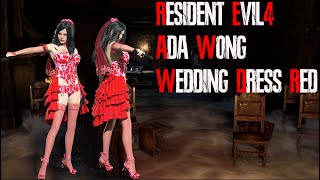 Resident Evil 4 Remake  Ada Wedding Dress Red [upl. by Sadonia]