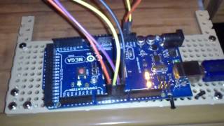 Controlando 4 servomotores con arduino mega 2560 [upl. by Lavina601]