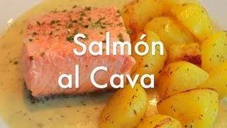 Salmón al cava o al champán o champagne   Recetas para navidad ✅ [upl. by Eugaet928]