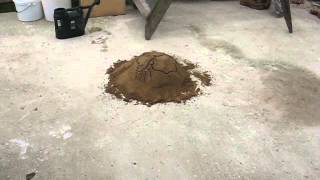 Making Lime Mortar using Quicklime 1 of 3 [upl. by Odnomar]