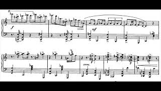 Conlon Nancarrow  Prelude and Blues for Piano 1935 ScoreVideo [upl. by Alanah]