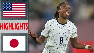 USA vs Japan Highlights  SheBelieves Cup 2024  462024 [upl. by Ttekcirc]