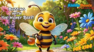 🍯🐝Buzzing with the Honey Beesquot🍯🐝  KiddoBeats452 Nursery Rhymes amp Kids songs [upl. by Filip795]