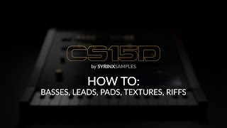 SYRINXSAMPLES CS15D  How To [upl. by Woodie]