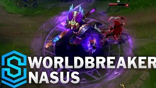 Worldbreaker Nasus Skin Spotlight  PreRelease  League of Legends [upl. by Nnaacissej]