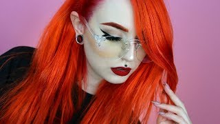 Dying my Hair Orange  Red  Colorista Washout ☆ Evelina Forsell [upl. by Woodring520]